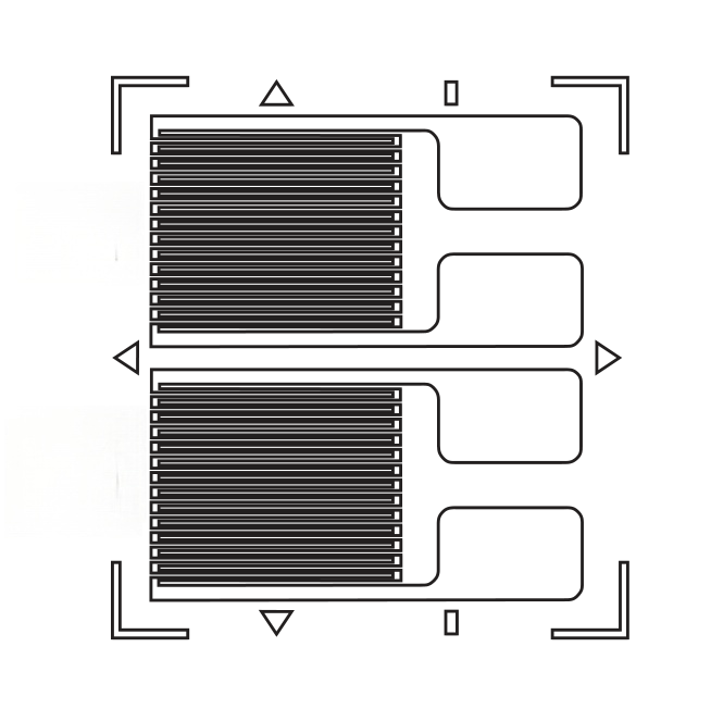 Double Parallel Foil Strain Gauges FB Series